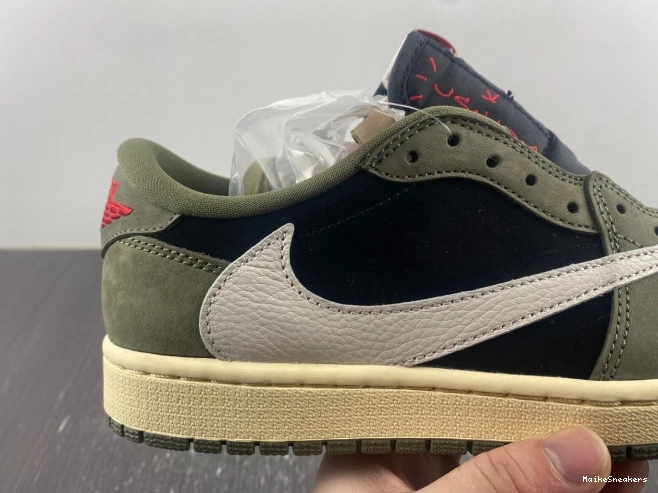 MaikeSneakers SP LOW X JORDAN AIR OG 'BLACK DM7866-002 OLIVE' TRAVIS SCOTT 1 0725